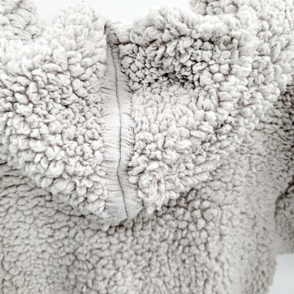 Forgotten Grace Wubby Light Gray Pullover Cozy Hoodie Sweater Women's Size XL - Picture 4 of 6